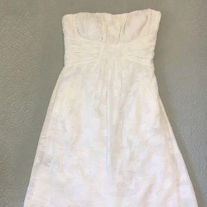 Max & Cleo White Strapless Dress with Pockets Easter Dress